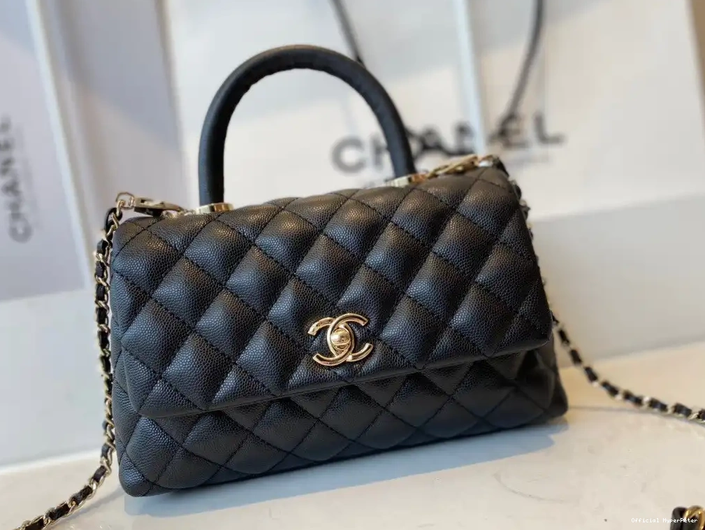 HyperPeter TOP FLAP WITH CHANEL HANDLE BAG 0705